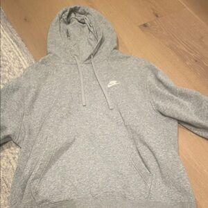 Nike Men's Light Gray Hoodie